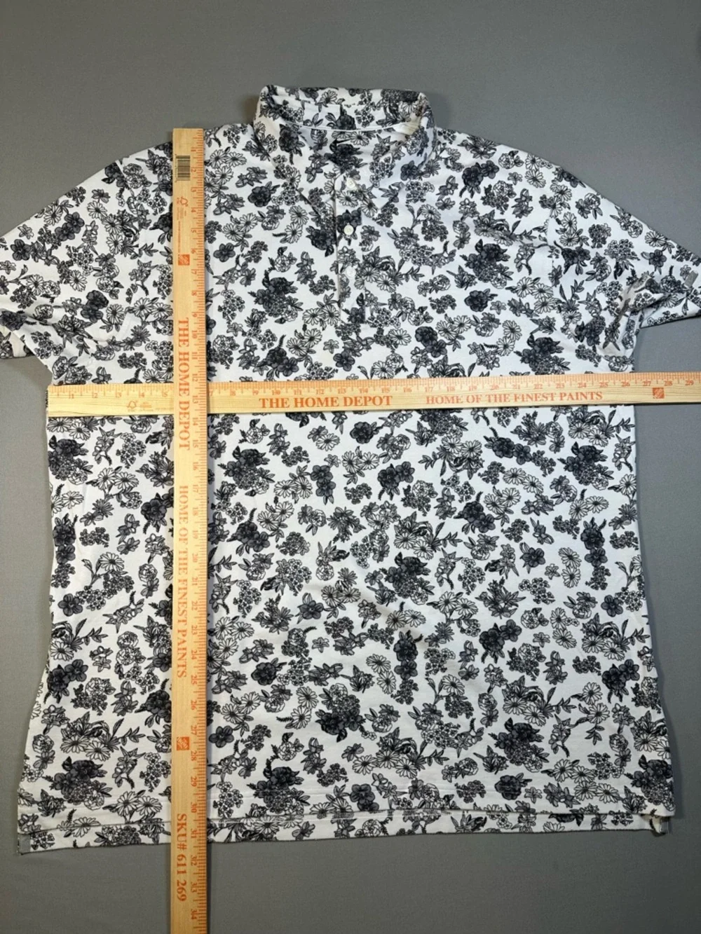 Nike Dri-FIT Player Floral Print Golf Polo Shirt, Short Sleeve  - Mens 2XL